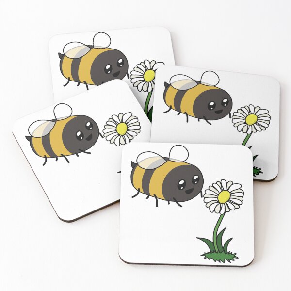 Item preview, Kawaii Bee with Flower designed and sold by ArtfulMooDesign.
