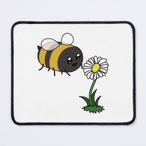 Item preview, Kawaii Bee with Flower designed and sold by ArtfulMooDesign.