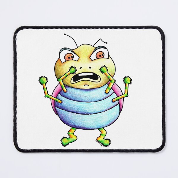 Item preview, cute funny insect ladybug monster designed and sold by DingbatDesigns.
