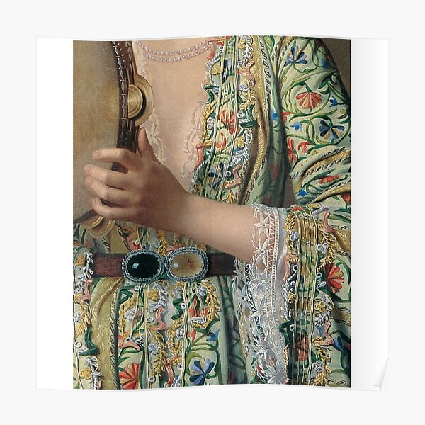 "Woman with Tambourine Renaissance Painting " Poster for Sale by