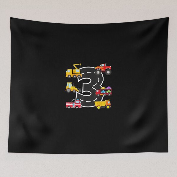 Item preview, 3rd Birthday Party 3 Year Old Trucks Birthday Boy designed and sold by RomishiAurra.