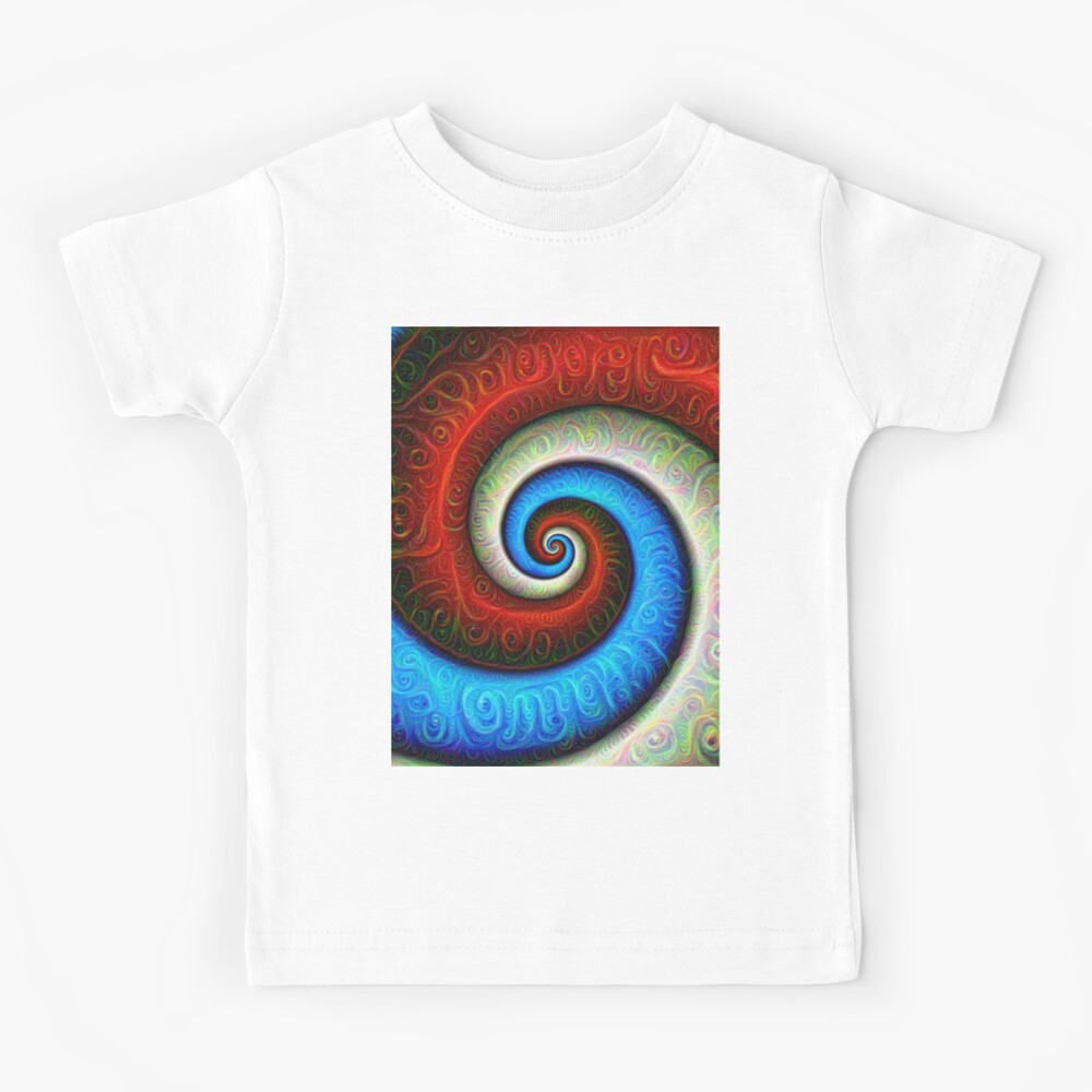 #DeepDream Color Fibonacci Visual Areas Kids T-Shirt