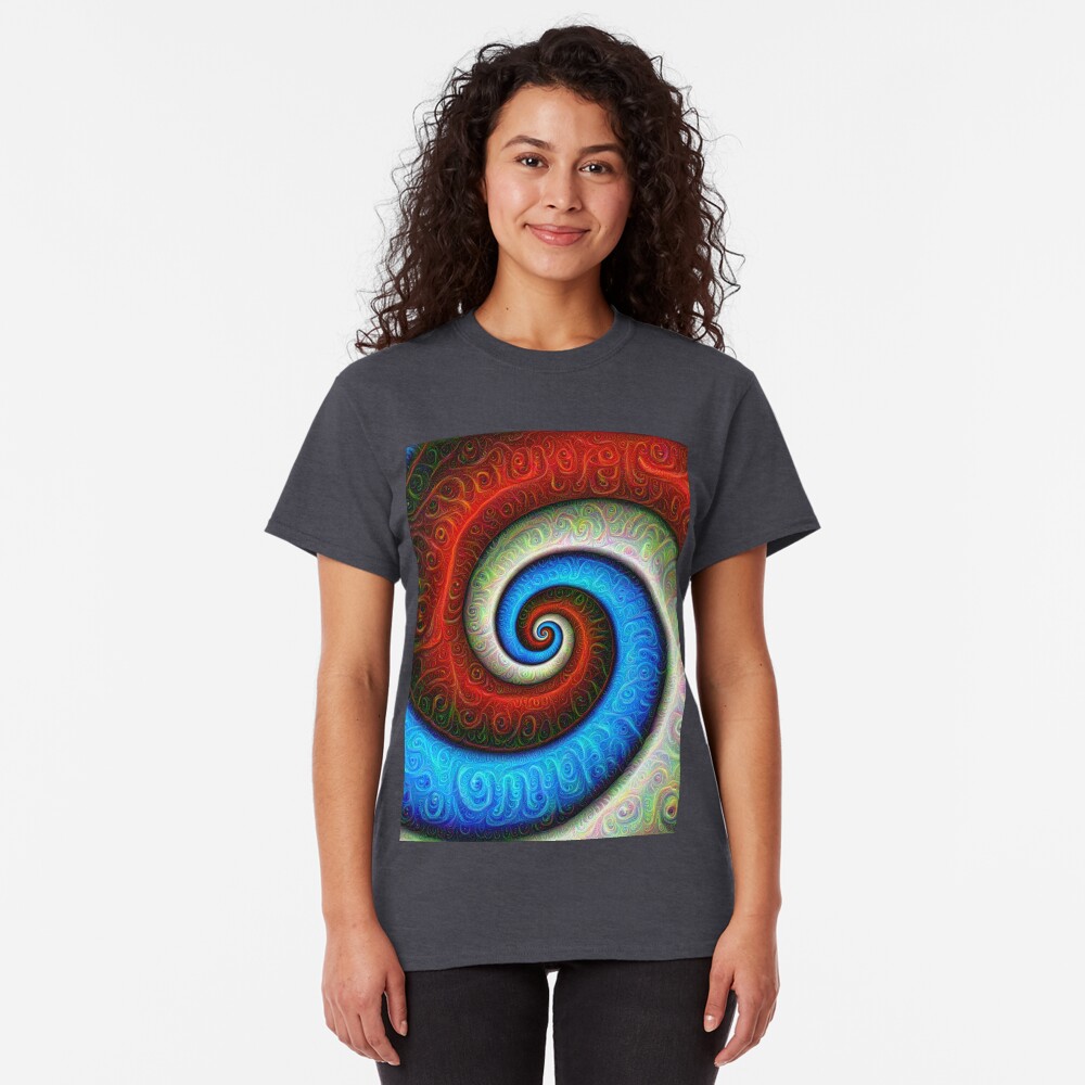 #DeepDream Color Fibonacci Visual Areas Classic T-Shirt