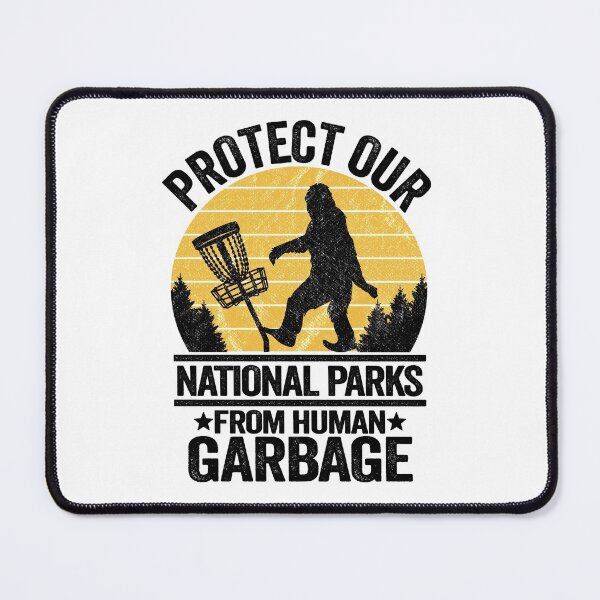 Item preview, Protect Our National Parks Retro Bigfoot Disc Golf designed and sold by Stronzi.