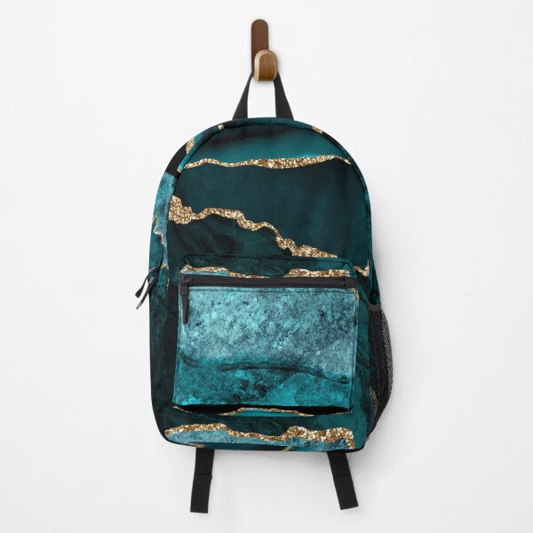 Item preview, Teal and gold veins agate marble texture - Pure Luxury designed and sold by MagicStrawberry.