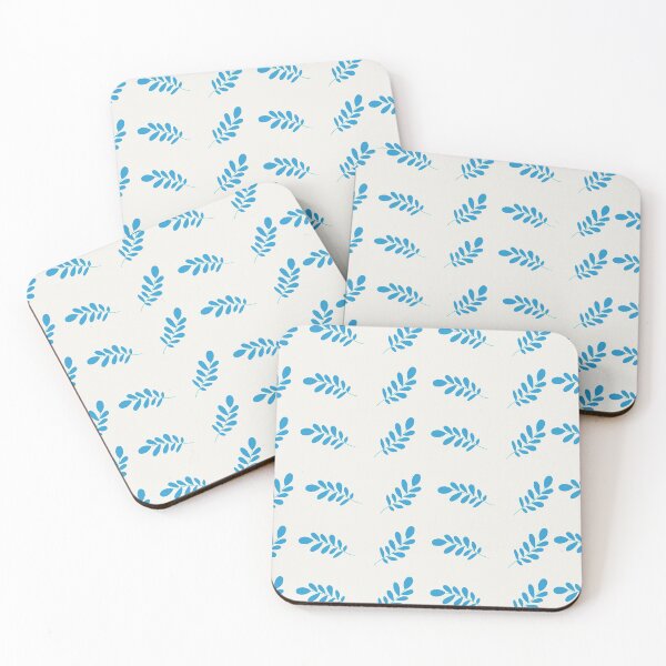 Item preview, Bluish leaf pattern designed and sold by qusart.