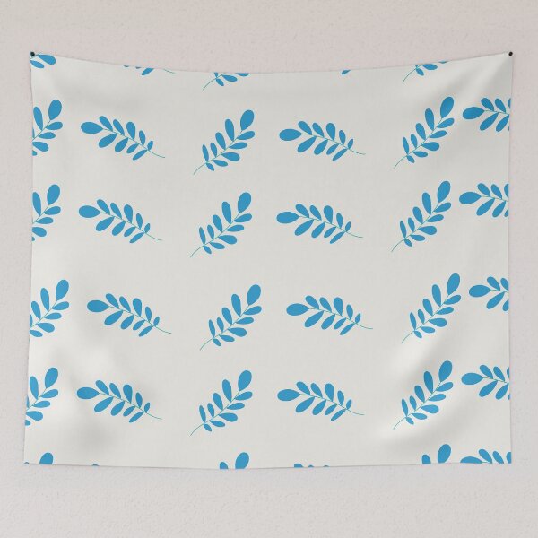 Item preview, Bluish leaf pattern designed and sold by qusart.