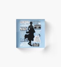 Gintama - Sakata Gintoki Quotes Acrylic Block