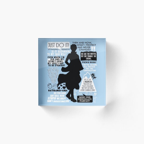 Gintama - Sakata Gintoki Quotes Acrylic Block