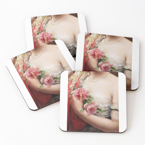 Item preview, Woman With Roses Renaissance Painting  designed and sold by Bellathewilde.