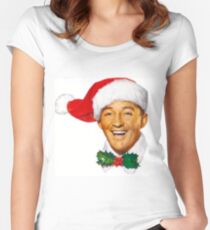 Bing Crosby christmas Women's Fitted Scoop T-Shirt