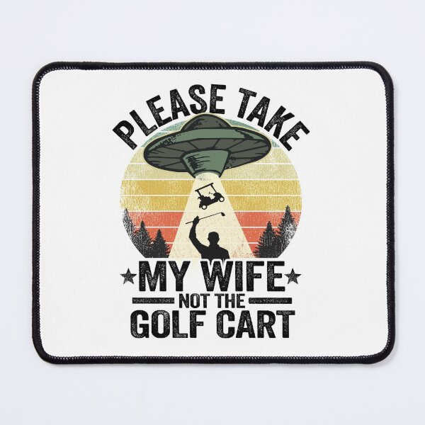 Item preview, Funny UFO Abduction Golf Cart Vintage Golfing Golf designed and sold by Stronzi.