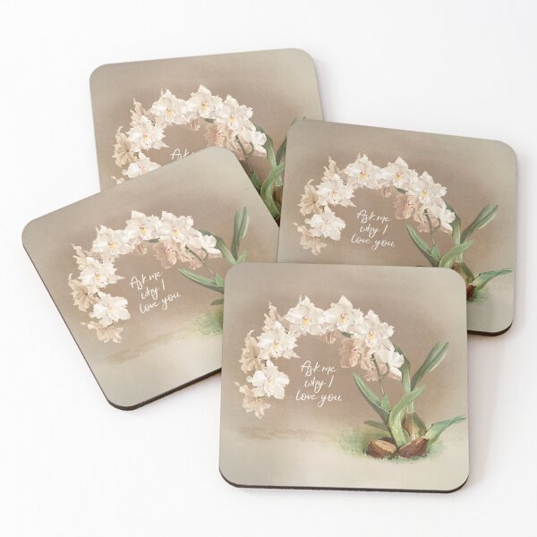 Item preview, Ask me why I love you orchid design designed and sold by leadwithart.