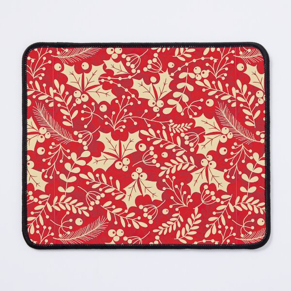 Item preview, Christmas Floral Pattern, Christmas Seamless Pattern, Holly Leaves and Berries designed and sold by graphic-genie.