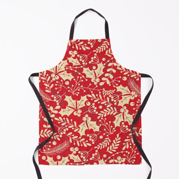 Item preview, Christmas Floral Pattern, Christmas Seamless Pattern, Holly Leaves and Berries designed and sold by graphic-genie.