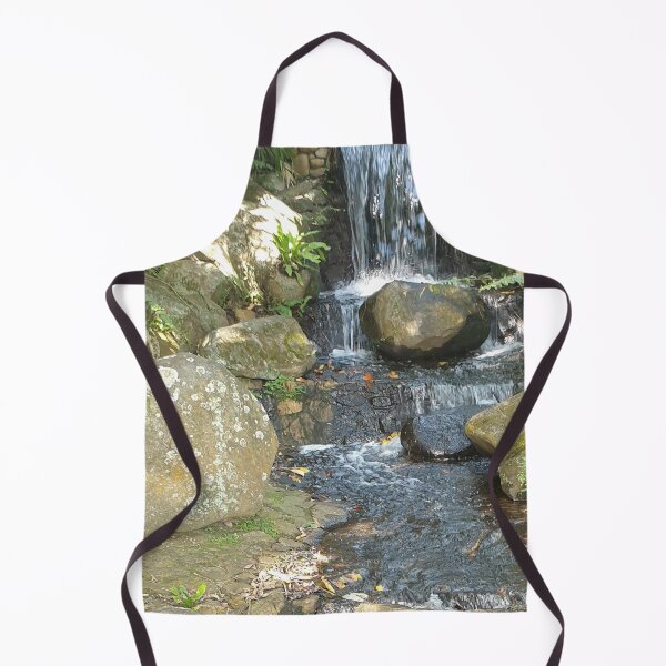 Item preview, Rock Running Waterfall with Green Plants designed and sold by Bennymp.