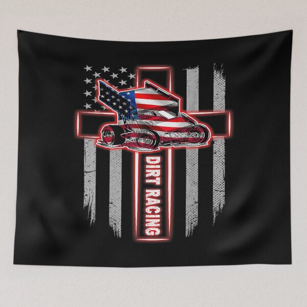 Artikelvorschau, Sprint Car Dirt Racing Happy Independence Day entworfen und verkauft von angelata.