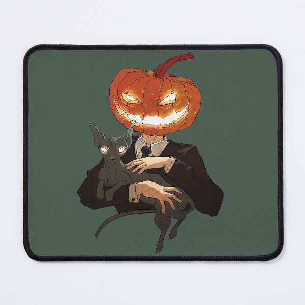 Item preview, Evil pumpkin with his sinister cat designed and sold by animalartium.