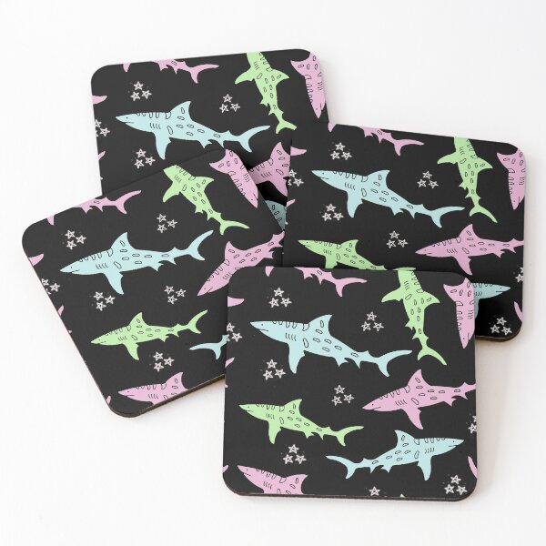 Item preview, Colourful Shark And Star Pattern designed and sold by FashionN5.