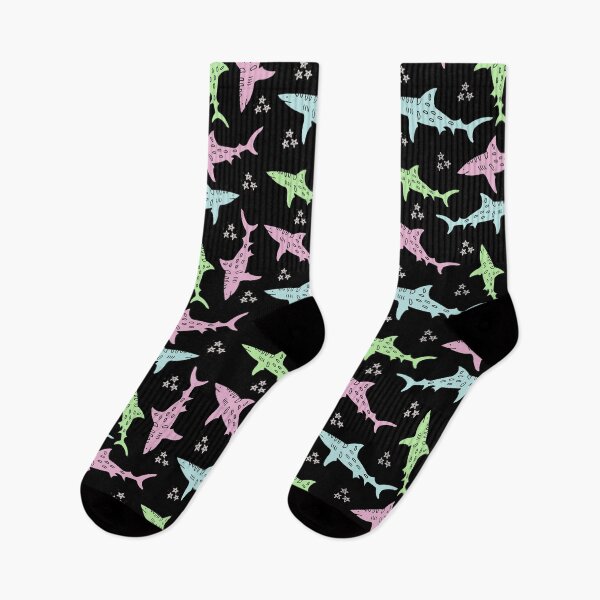 Item preview, Colourful Shark And Star Pattern designed and sold by FashionN5.