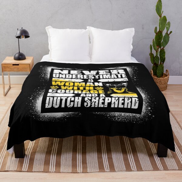 Item preview, Never Underestimate Woman Courage And A Dutch Shepherd designed and sold by angelata.