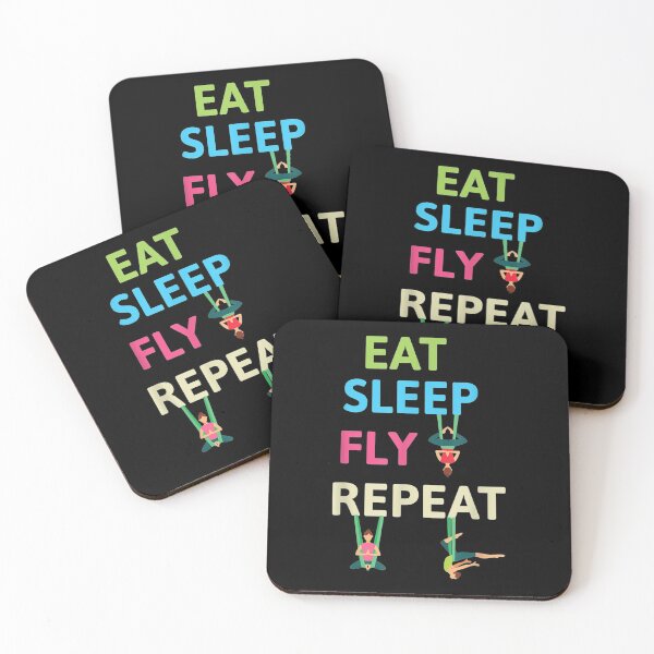 Item preview, Aerial Yoga Silks Eat Sleep Fly Repeat designed and sold by angelata.