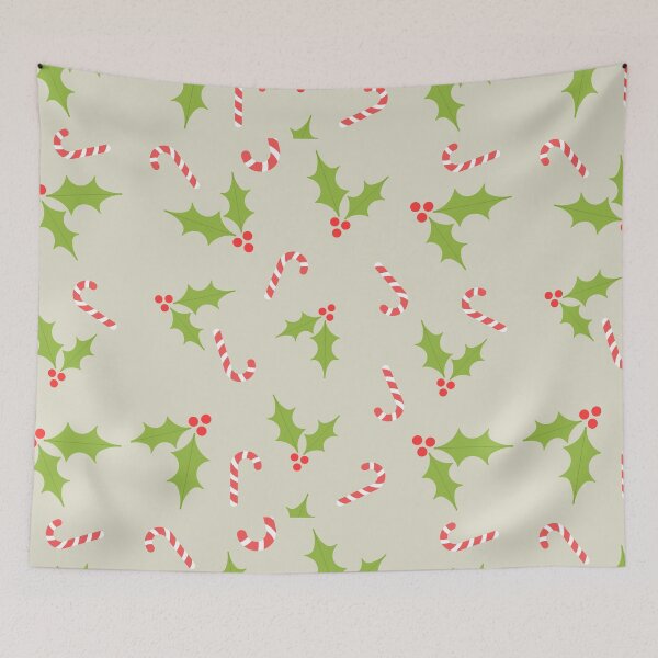 Item preview, Mistletoe and Candy Canes designed and sold by MarineTreasury.