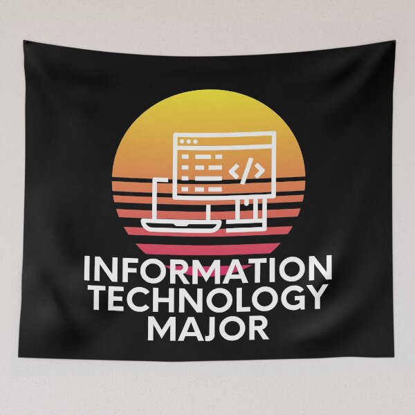 Item preview, Information Technology Major Colorful Sunset College Student Graphic designed and sold by EllConApparel.
