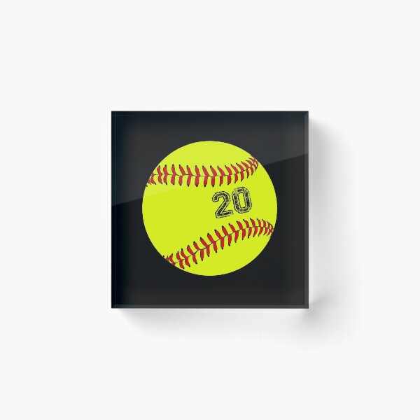 Item preview, Softball ball number 20, twenty  designed and sold by TheCultStuff.