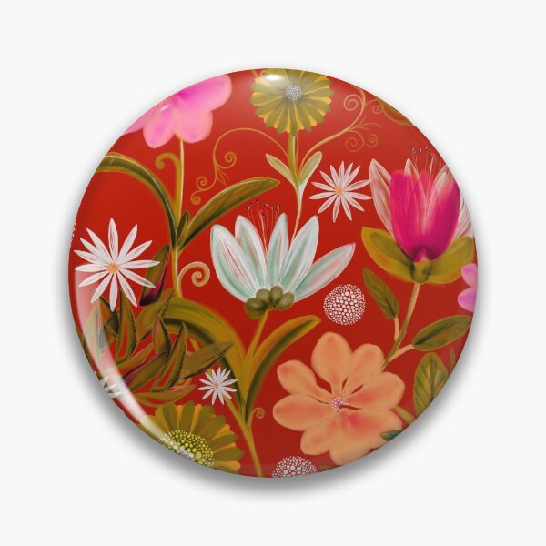 Item preview, Flores silvestres del Cederberg en rojo brillante designed and sold by Wildwagner.