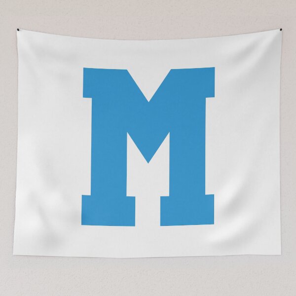 Item preview, Alphabet, Blue M, Sports letter M designed and sold by TheCultStuff.