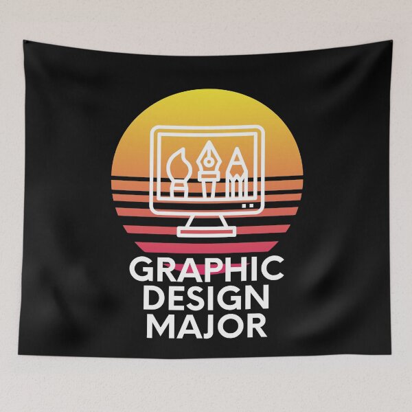 Item preview, Graphic Design Major Colorful Sunset College Student Graphic designed and sold by EllConApparel.