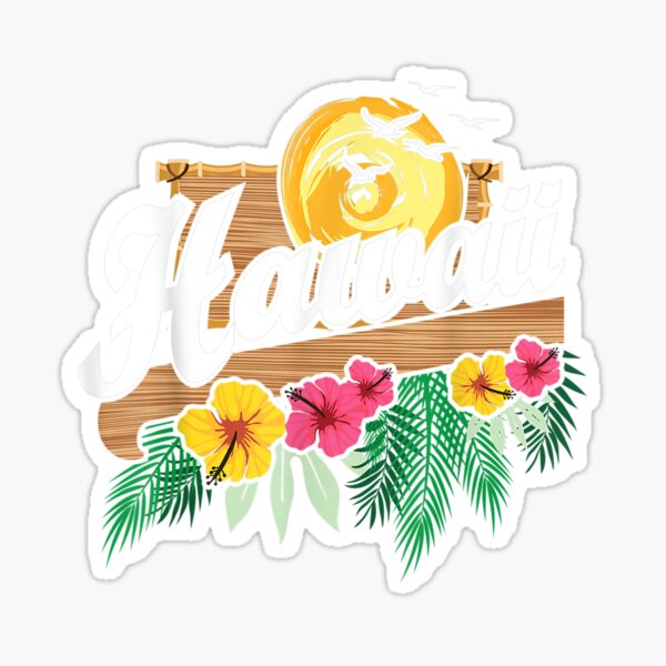 Item preview, Hawaii Hibiscus Hawaiian Islands Ocean Beach Aloha Surfing designed and sold by angelata.