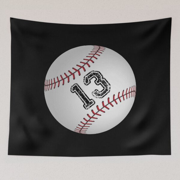 Item preview, Baseball ball number 13, thirteen  designed and sold by TheCultStuff.