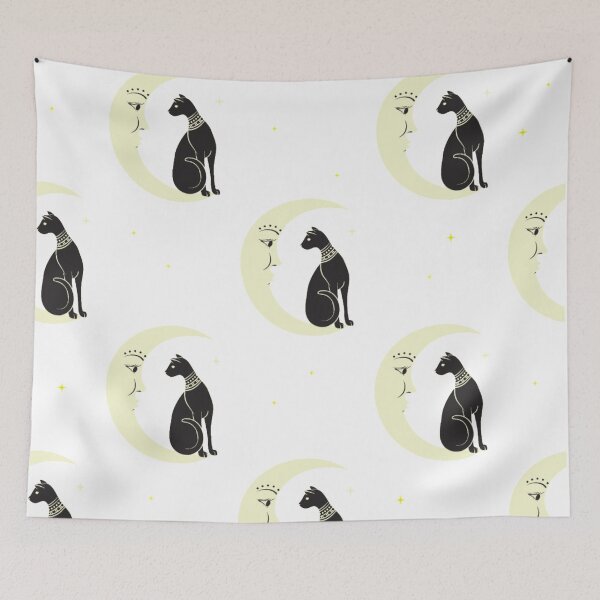 Item preview, Black cat and moon designed and sold by SA Butterfly.