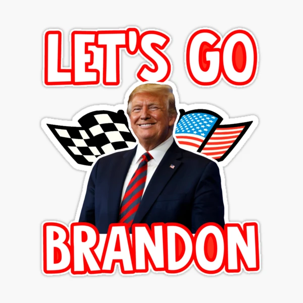 20x7cm Lets Go Brandon Sticker Party Favor For Car Trump Prank Biden PVC  Stickers From Royalmart, $0.34