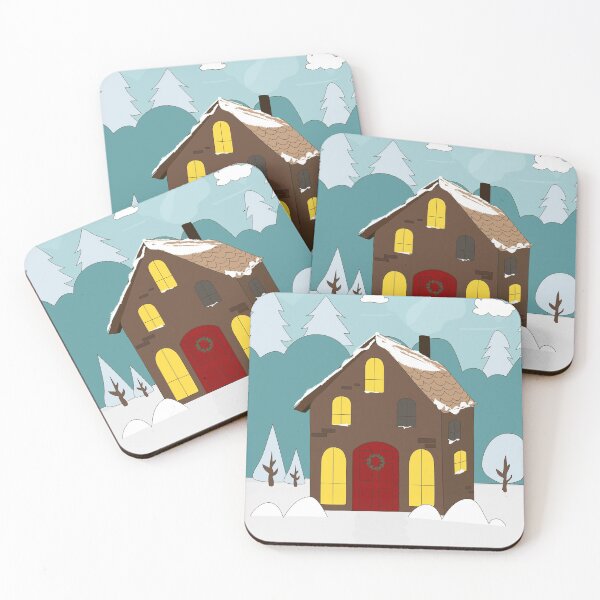 Item preview, Winter cozy holiday house designed and sold by Aleoma.