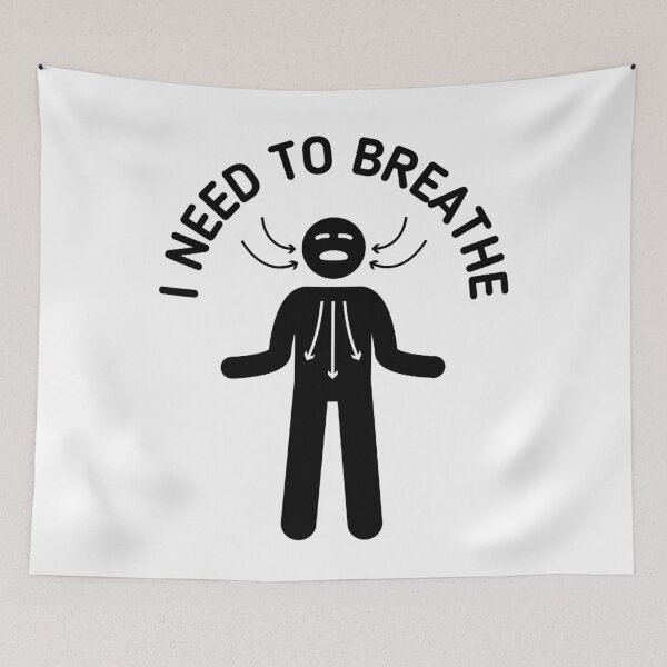 Item preview, I Need To Breathe - Stickman Black Version designed and sold by Stickman--.