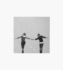 Max & Chloe - black and white Art Board