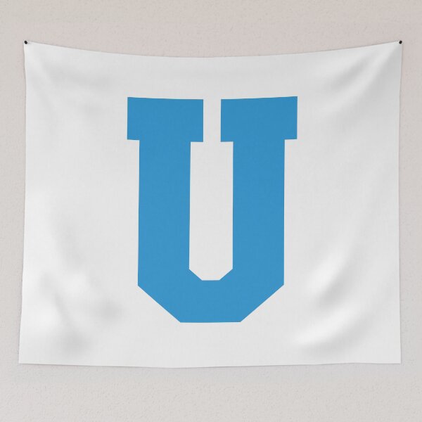 Item preview, Alphabet, Blue U, Sports letter U designed and sold by TheCultStuff.