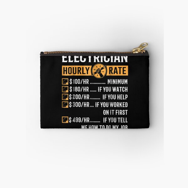 Item preview, Funny Electrician Electrician Hourly Rate designed and sold by LucaAndreien.