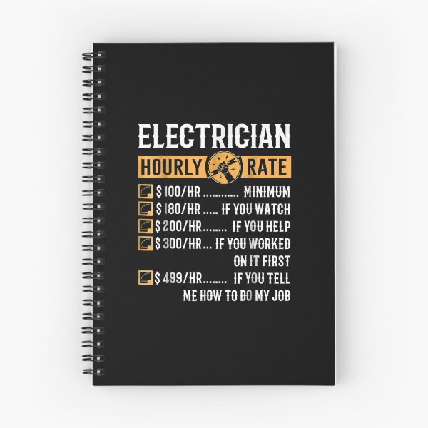 Item preview, Funny Electrician Electrician Hourly Rate designed and sold by LucaAndreien.