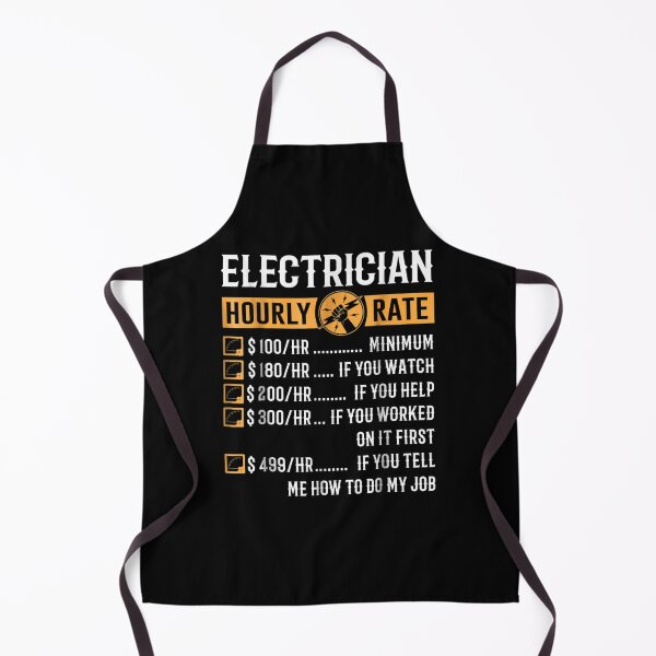 Item preview, Funny Electrician Electrician Hourly Rate designed and sold by LucaAndreien.