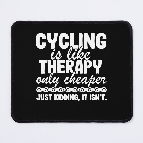 Item preview, Cycling Is Like Therapy Joke Funny Cyclist Gift Biking designed and sold by Stronzi.