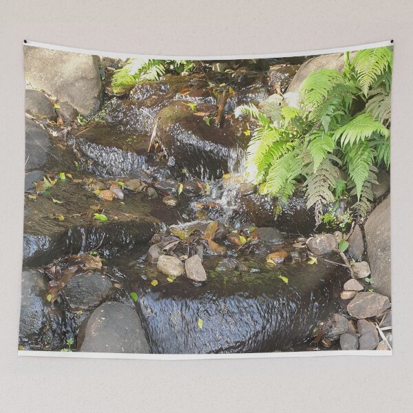 Item preview, Waterfall with Running Water and Green Plants designed and sold by Bennymp.