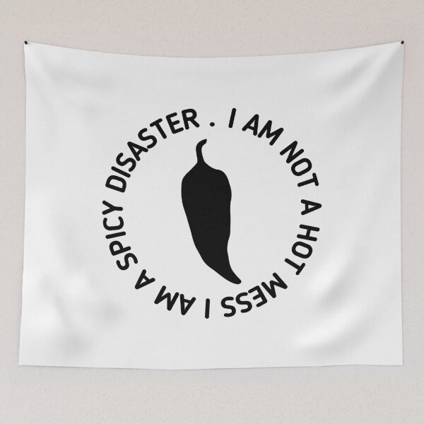 Item preview, I Am Not A Hot Mess I Am A Spicy Disaster - Stickman Black Version designed and sold by Stickman--.