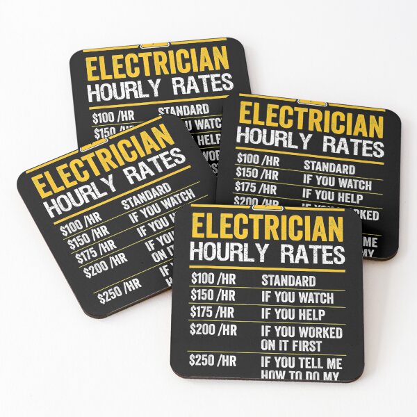 Item preview, Funny Electrician Hourly Rates Lineman for Electricians designed and sold by LucaAndreien.