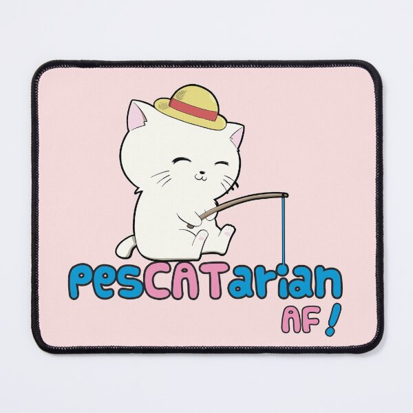 Item preview, PesCATarian AF! Cute Pescatarian Cat designed and sold by kittengallery.