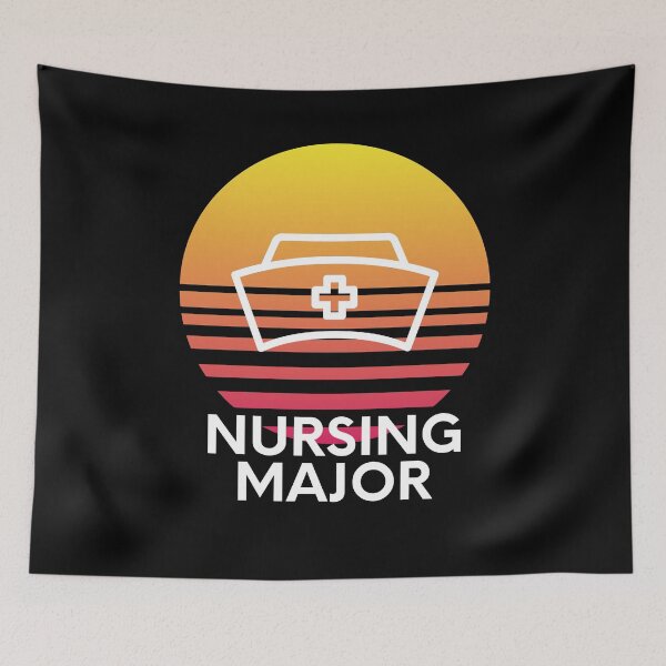 Item preview, Nursing Major Colorful Sunset College Student Graphic designed and sold by EllConApparel.