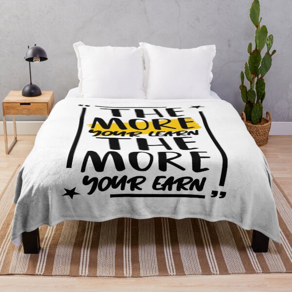 Item preview, The More You Learn The More You Earn designed and sold by SuperCutsTshirt.